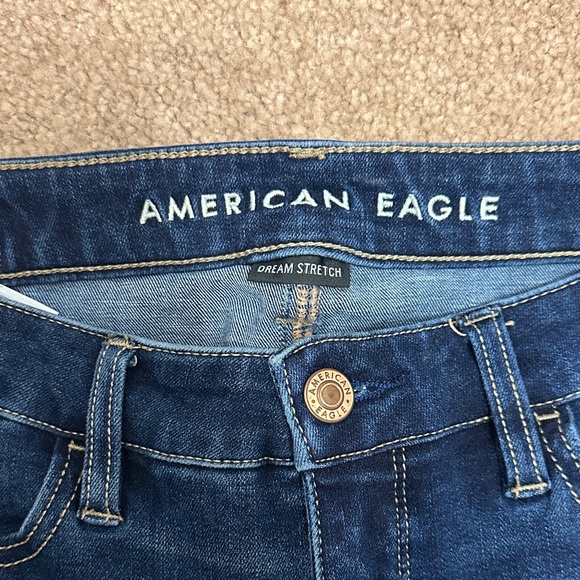 American Eagle Outfitters Women's Dark Blue Skinny Jeans - Picture 3 of 5